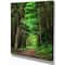 Designart - Dreamy Greenery in Dense Forest - Forest Canvas Art Print
